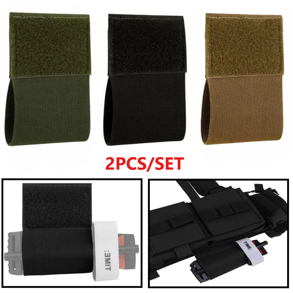 Edc Carry Belt Pouch - 1/2Pcs Elastic Tourniquet Holder with Hook