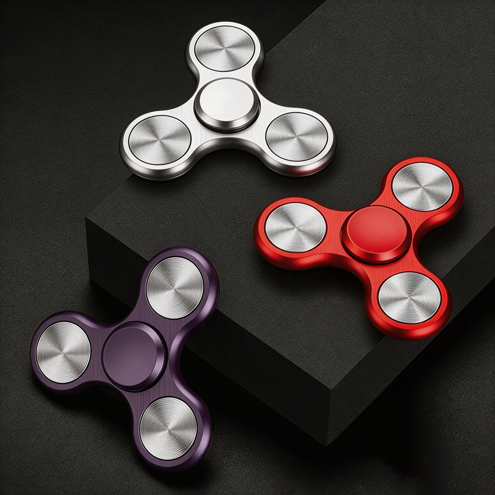 Fidget Spinner Bearing - Electroplating Aluminum Alloy Fidget Spinner Metal