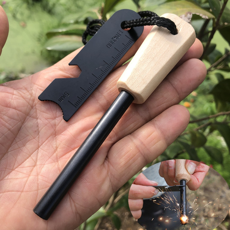 Ferro Rod Striker - New Wilderness Survival Portable Flint Kit