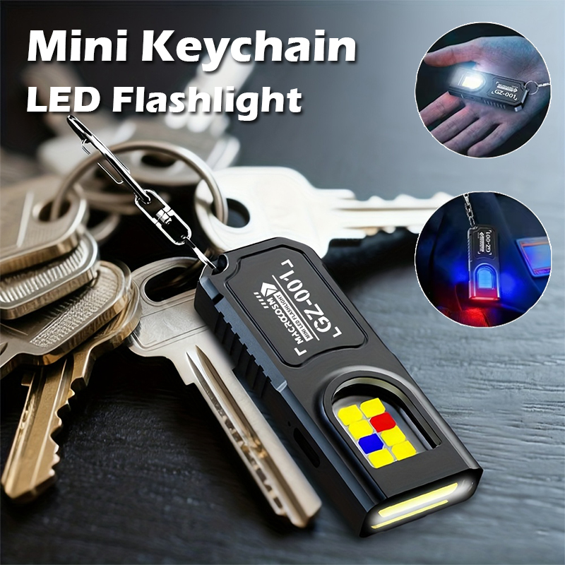 Keychain Flashlight - Powerful Mini COB LED Keychain Flashlight