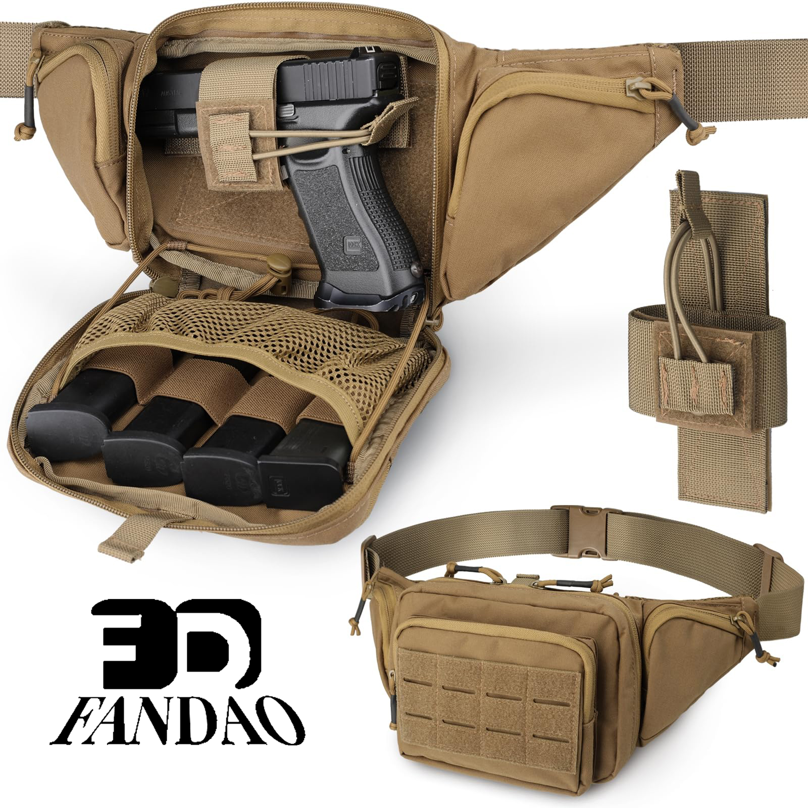 Edc Carry Pistols - Tactical Concealed Carry Fanny Pack Pistol