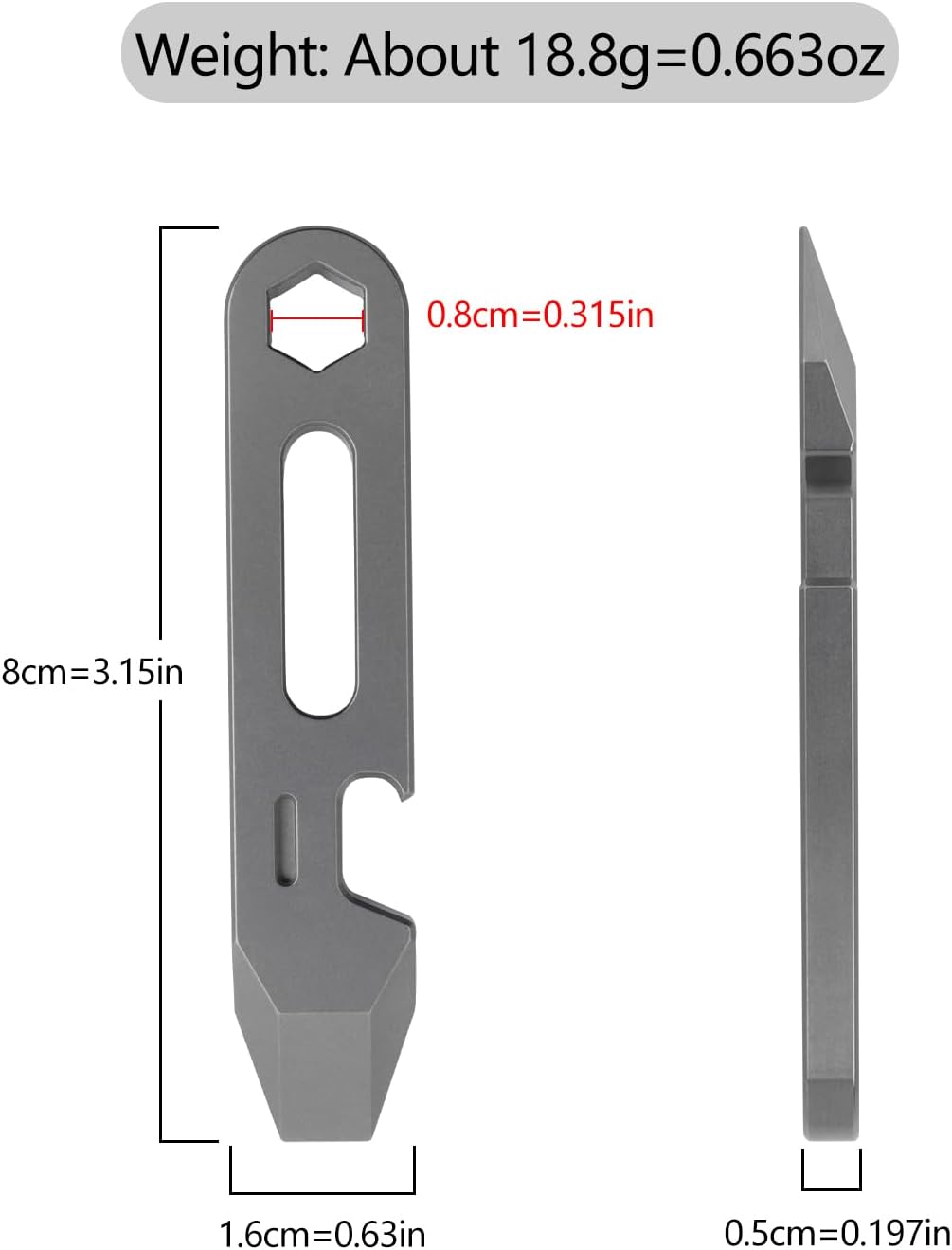 4-in-1 Titanium EDC Pry Bar Mu - Titanium Pry Bar 리뷰 및 가격