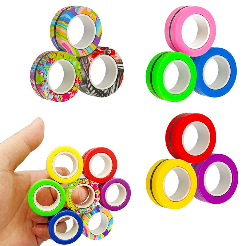 3PCS Fingertip Magnetic Rings  - Fidget Spinner Bearing 리뷰 및 가격