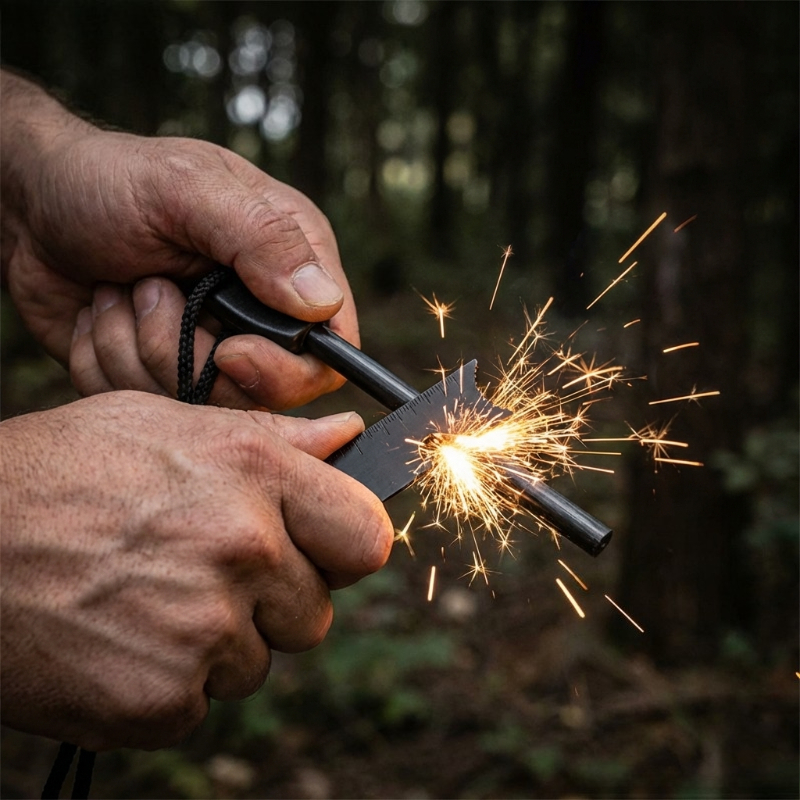 Multi-Function Wooden Handle M - Ferro Rod Striker 리뷰 및 가격