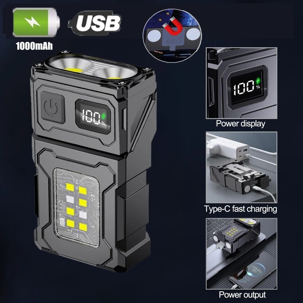 180° Rotatable LED Flashlight  - Keychain Flashlight 리뷰 및 가격