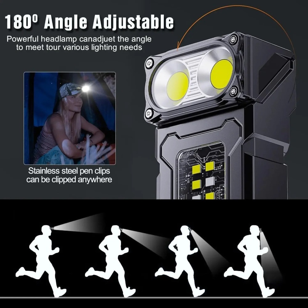 180° Rotatable LED Flashlight  - Keychain Flashlight 리뷰 및 가격