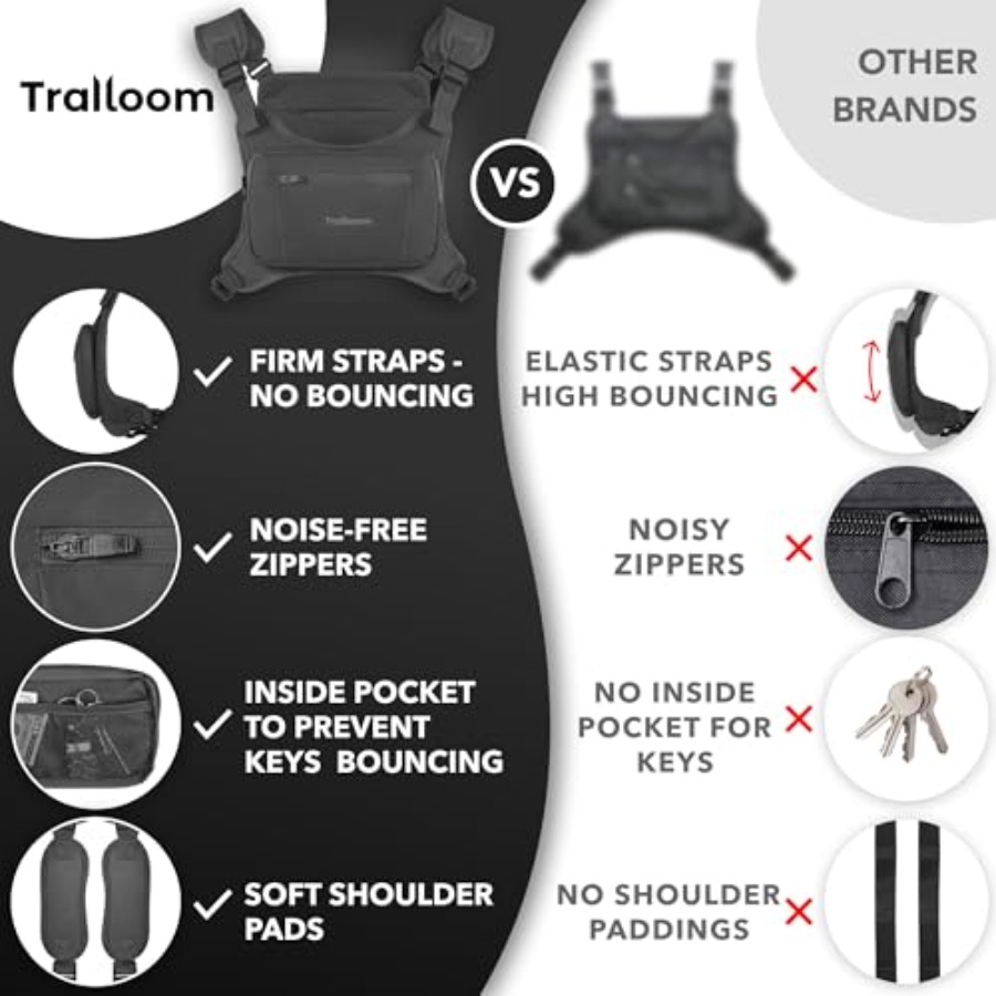 Running Chest Pack Reflective  - Leather Edc. Carry Pouch 리뷰 및 가격