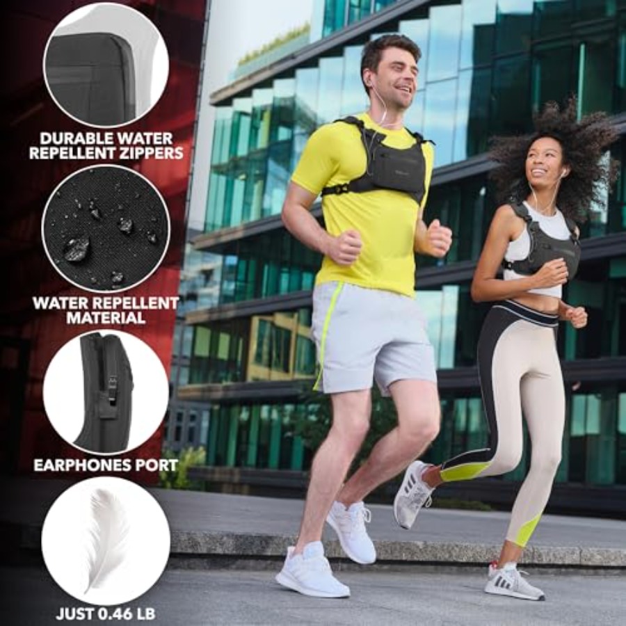 Running Chest Pack Reflective  - Leather Edc. Carry Pouch 리뷰 및 가격