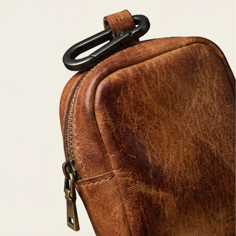 Rugged Vintage Leather Mini Cl - Leather Edc. Carry Pouch 리뷰 및 가격