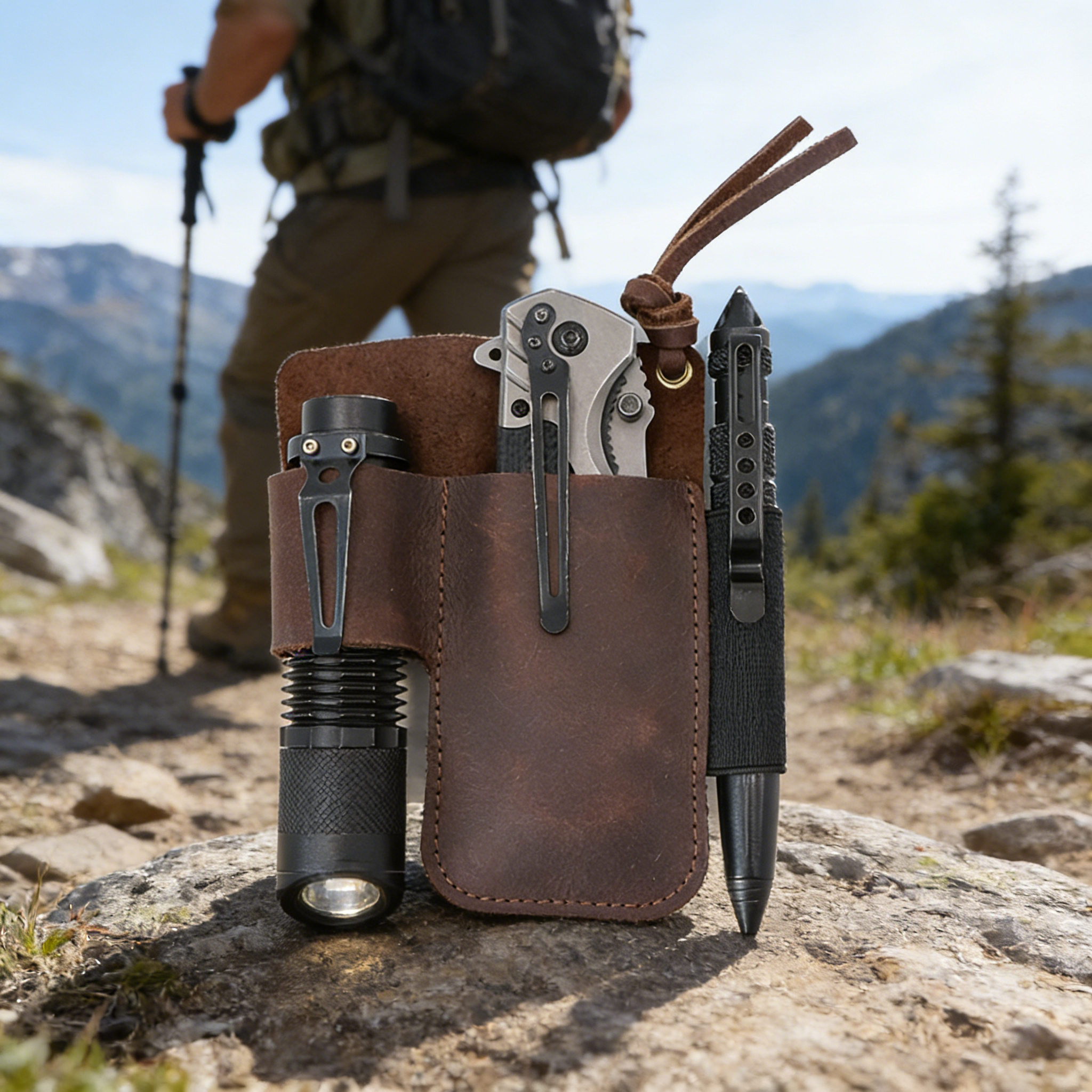 EDC Leather Flashlight Tool Ho - Edc Carry Bag 리뷰 및 가격