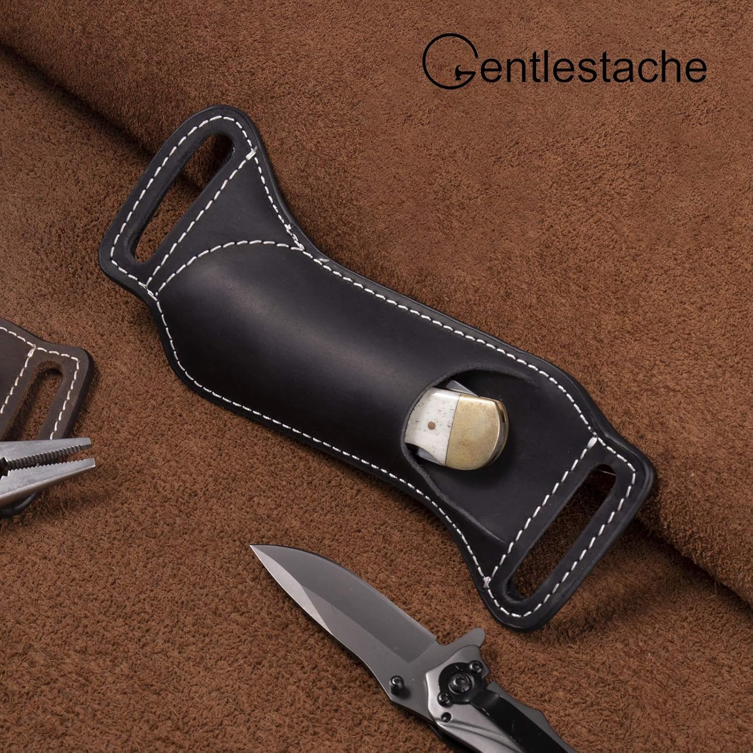 5 Inch Folding Knife Holster E - Leather Edc. Carry Pouch 리뷰 및 가격