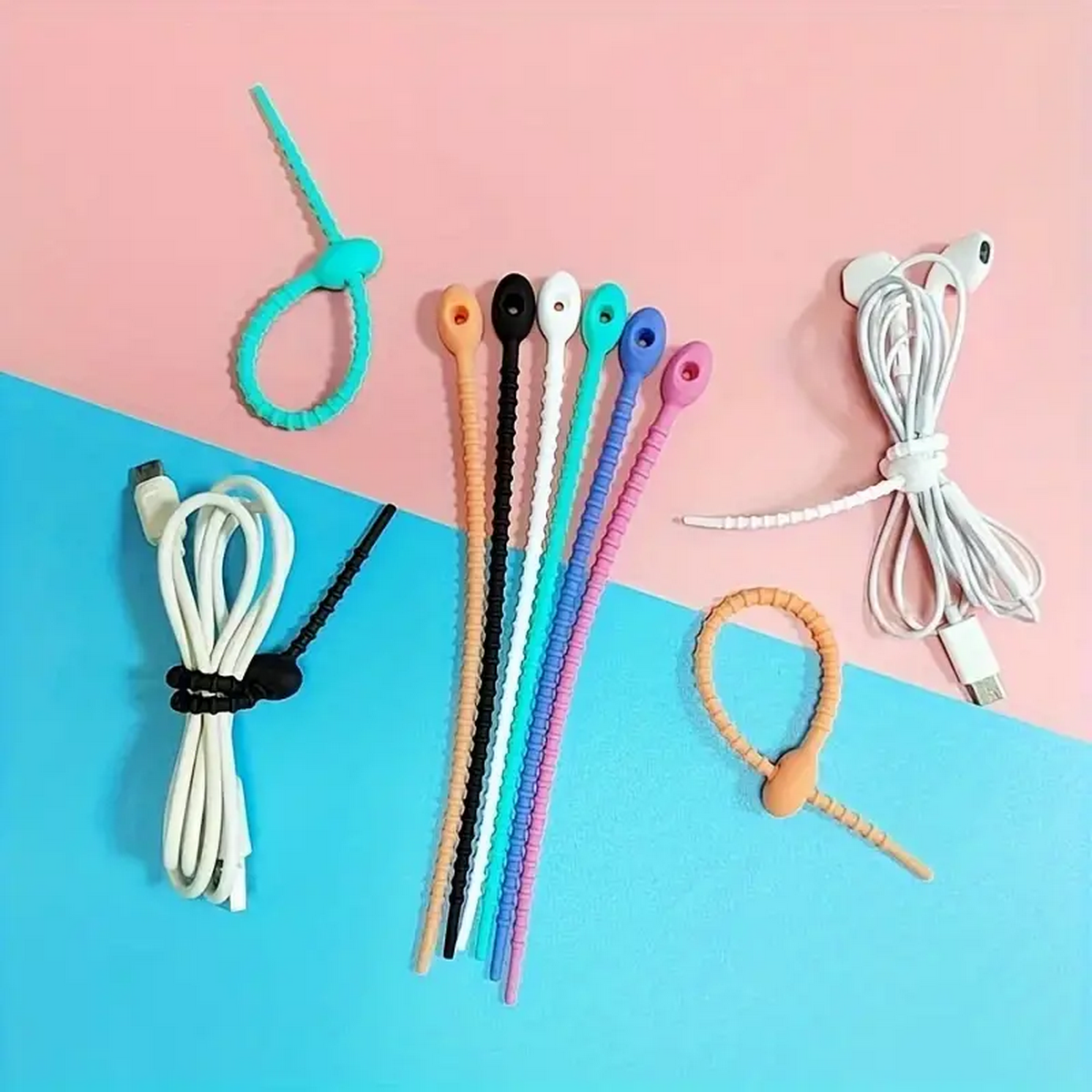 Silicone Reusable Cable Wire O - Gear Tie Reusable 리뷰 및 가격