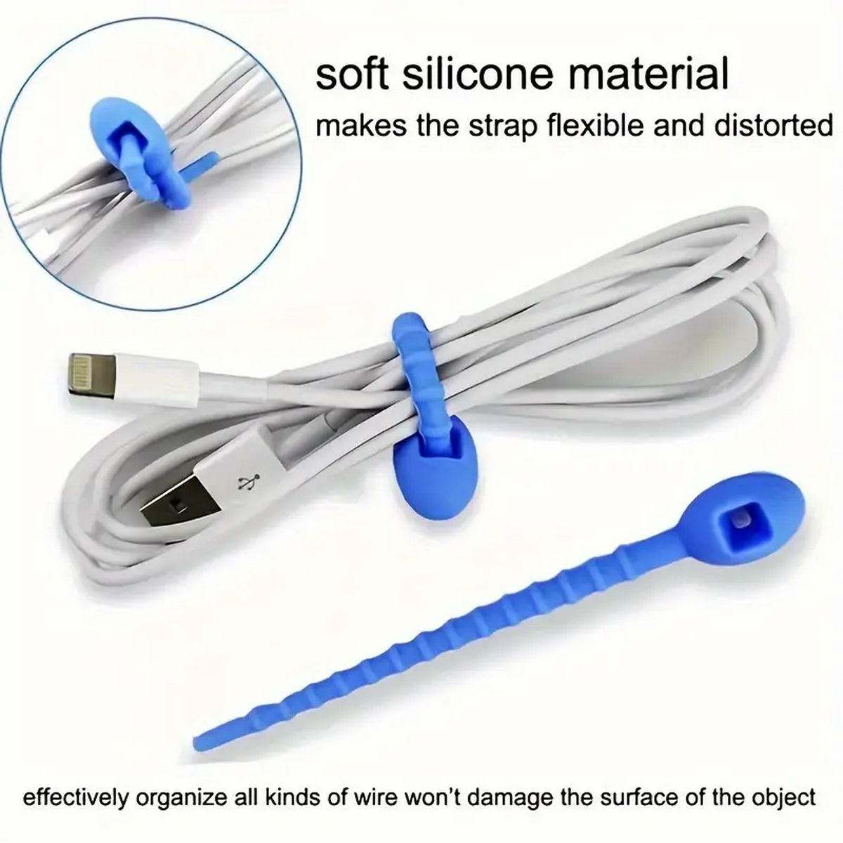 Silicone Reusable Cable Wire O - Gear Tie Reusable 리뷰 및 가격