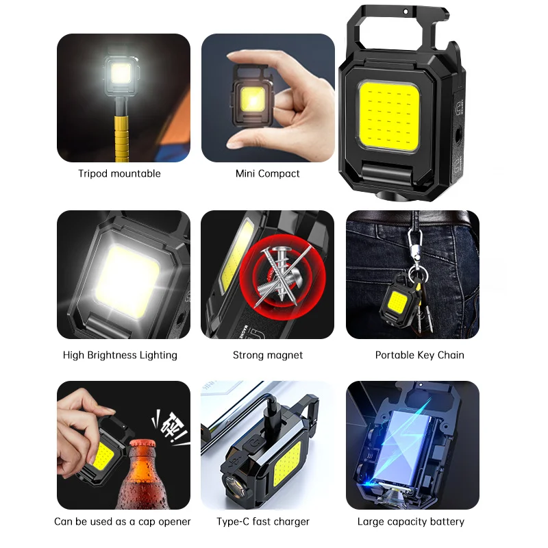 Mini LED Handheld Flashlights  - Keychain Flashlight 리뷰 및 가격