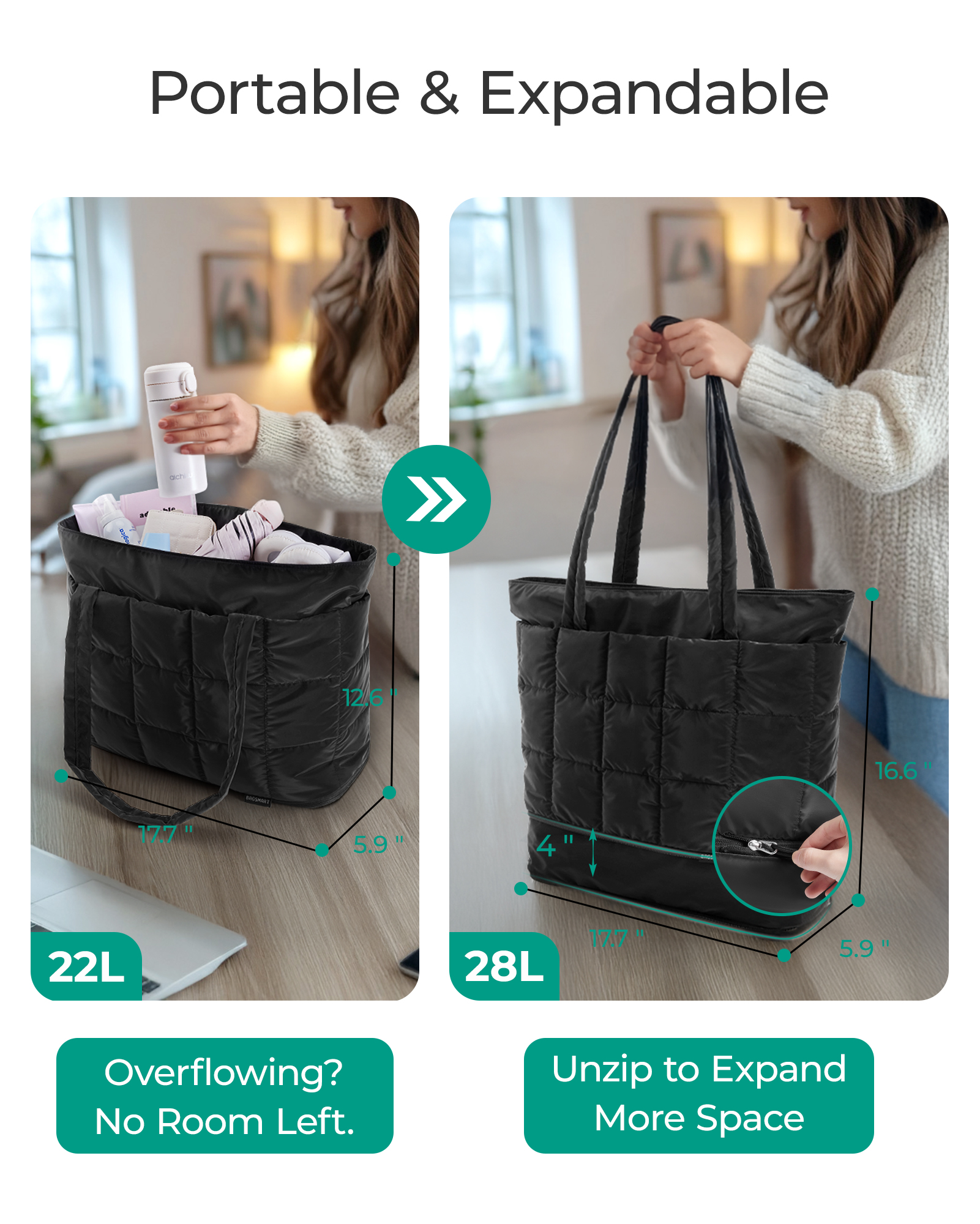 BAGSMART Travel Tote Bag Women - Edc Carry Bag 리뷰 및 가격