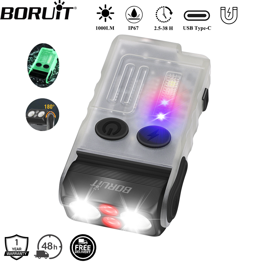 BORUiT V20 Buzzer EDC LED Keyc - Keychain Flashlight 리뷰 및 가격