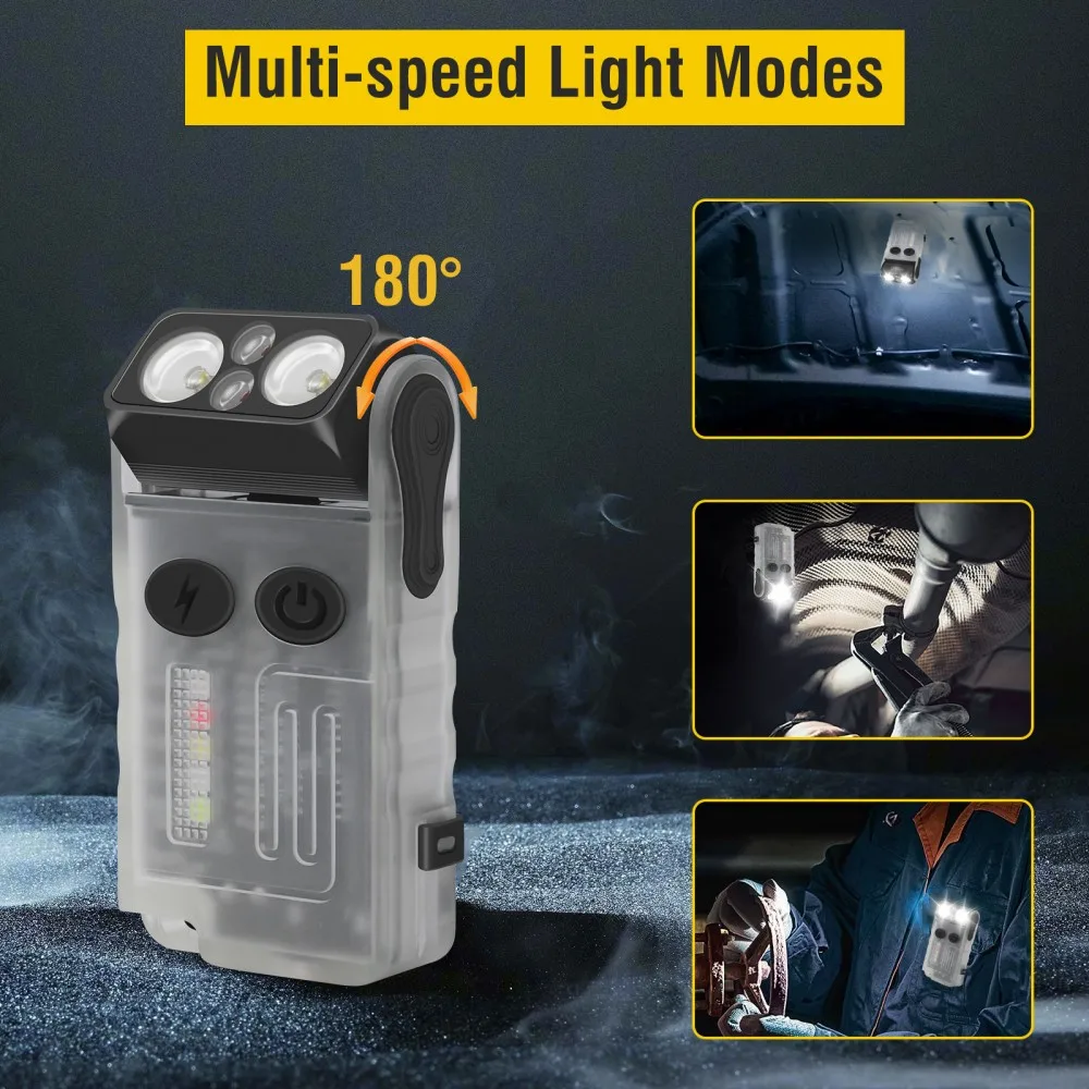 BORUiT V20 Buzzer EDC LED Keyc - Keychain Flashlight 리뷰 및 가격