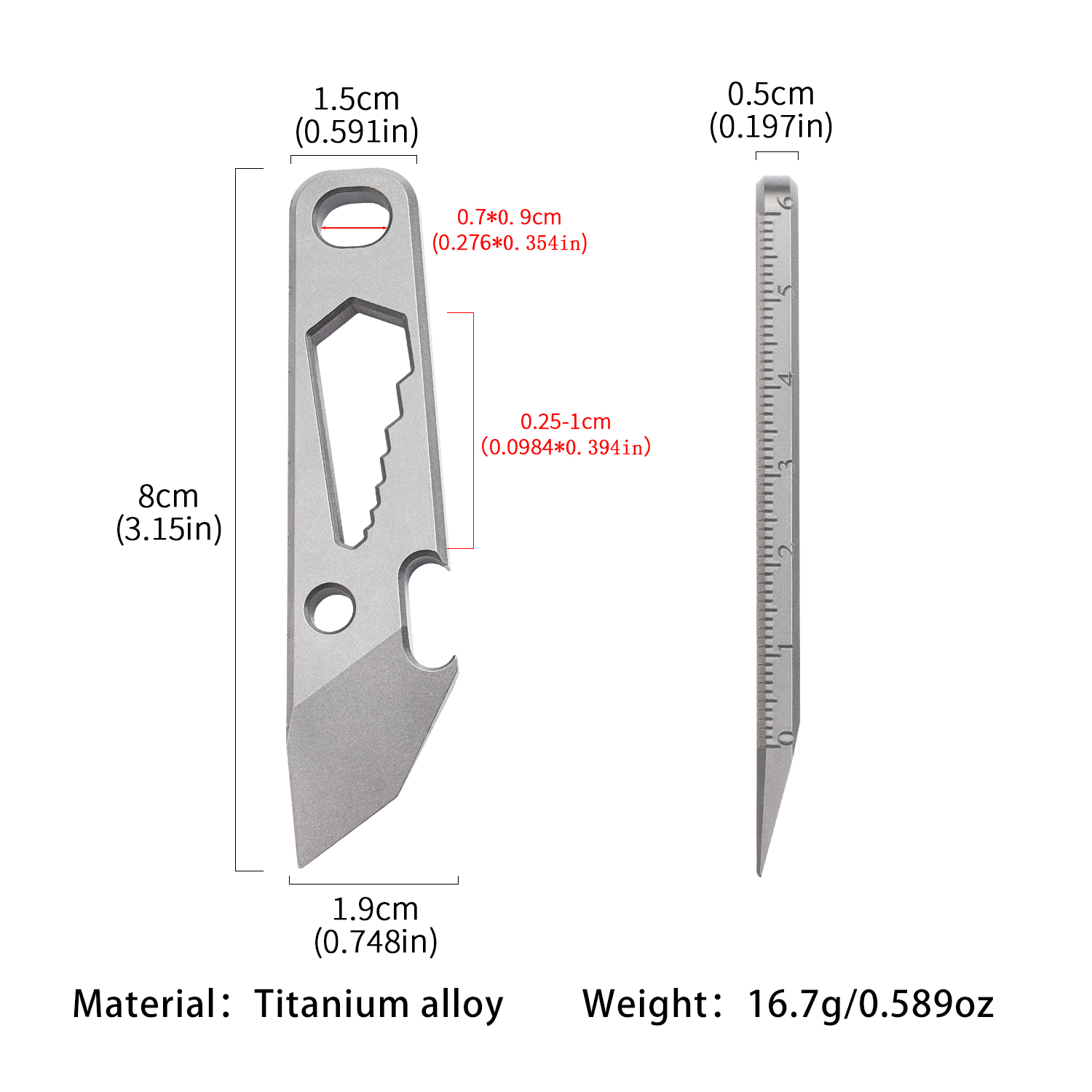Multifunctional EDC pry bar, t - Titanium Pry Bar 리뷰 및 가격