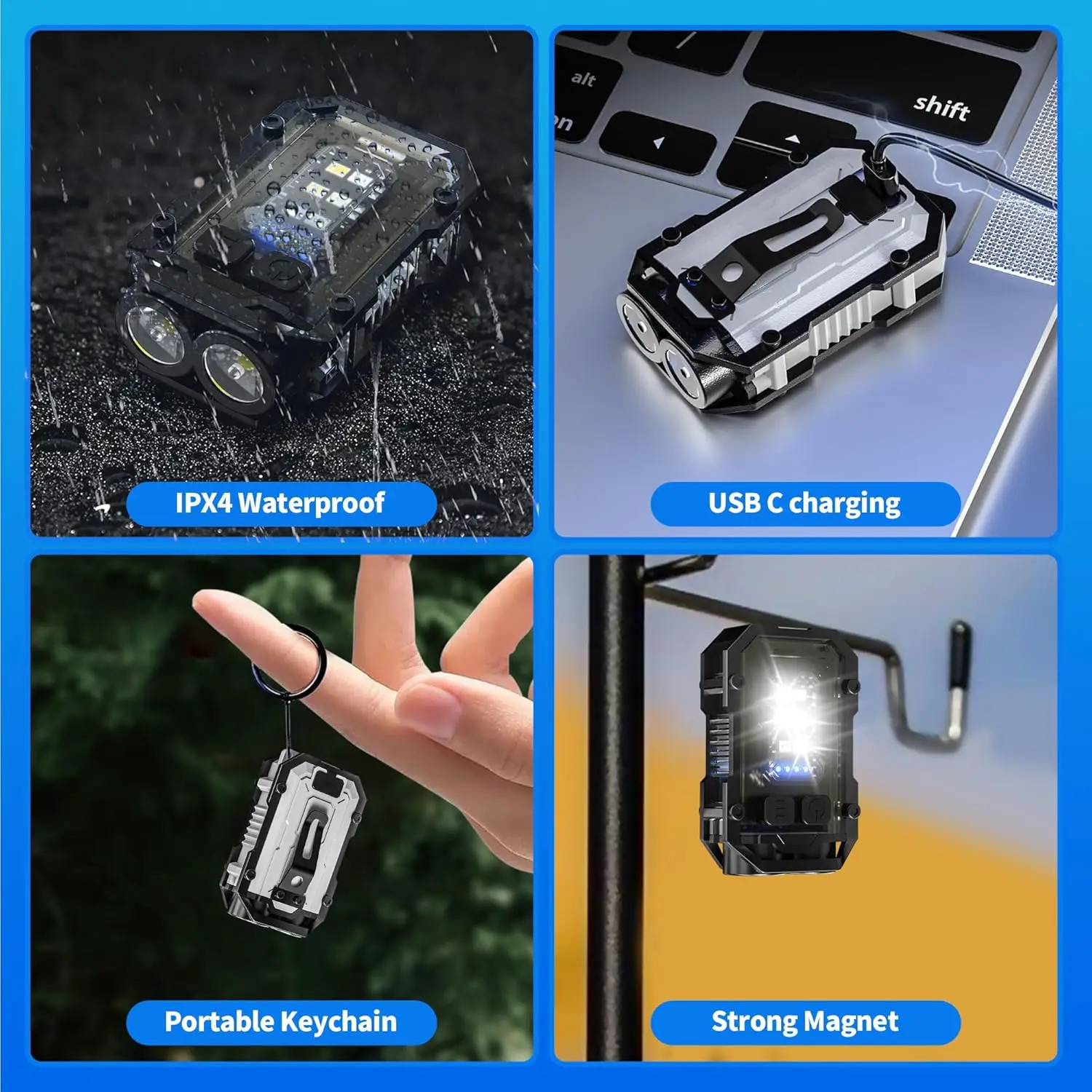 Mini COB Keychain Flashlight,C - Keychain Flashlight 리뷰 및 가격